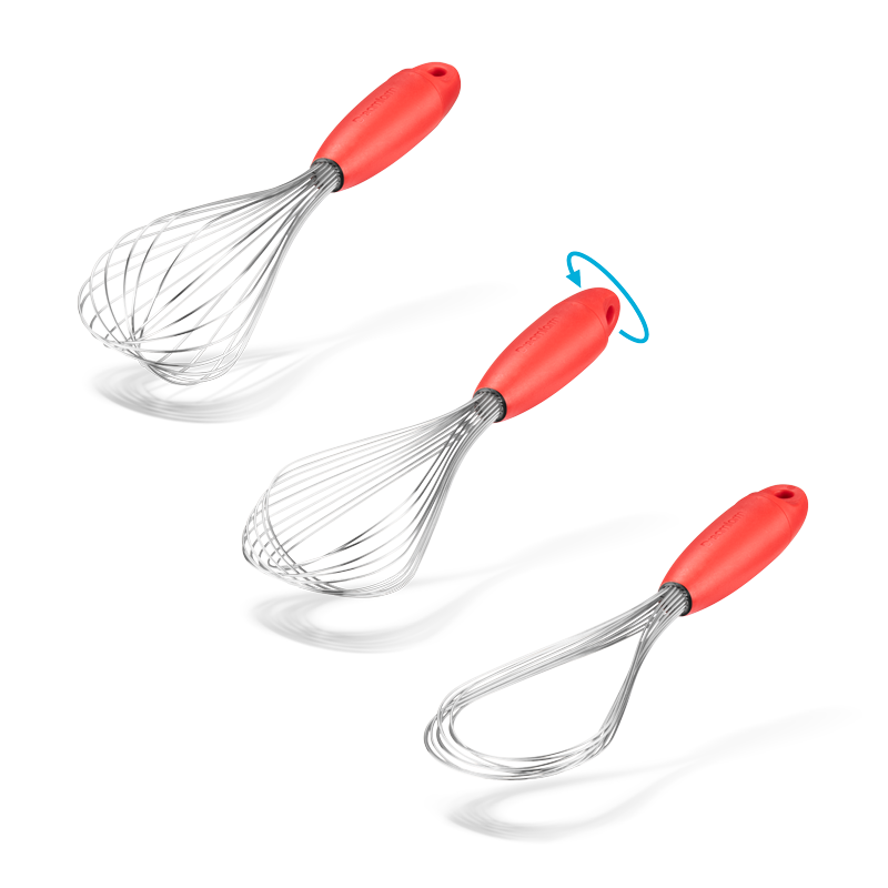Levoons Measuring Spoons with Built-in Leveler - Clear & Red, Dreamfarm