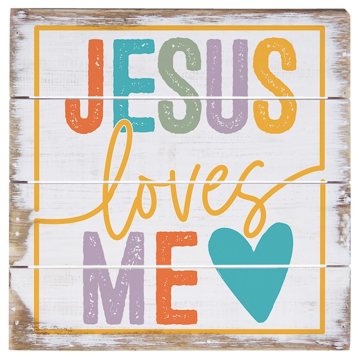 Jesus Loves Me Plaque