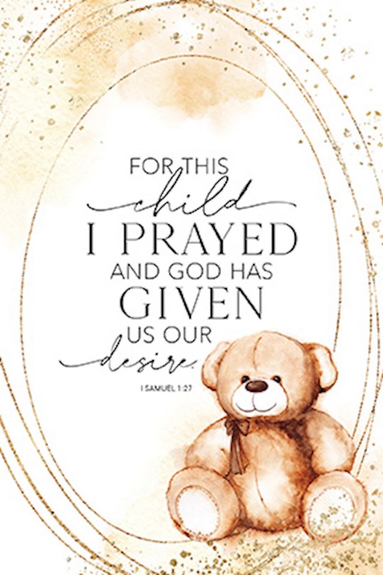 For This Child I Prayed Plaque