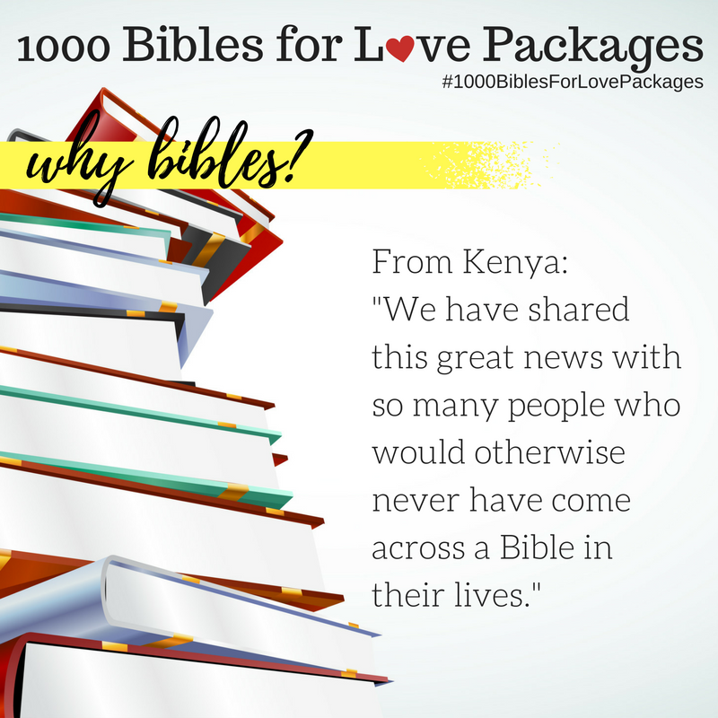 1000 Bibles Testimony Kenya